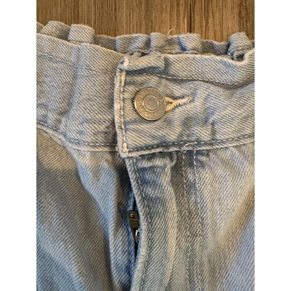 Levi's Denim Shorts Womens 31 Light Wash High Rise Elastic Waist Casual Pockets - Picture 3 of 8
